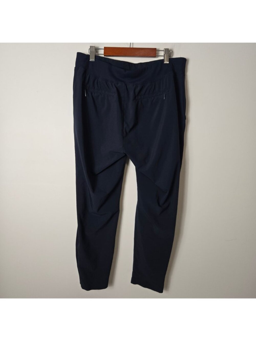 Athleta Size 8 Petite Brooklyn Ankle Pants in Navy Blue Mid-Rise Travel - Picture 5 of 9